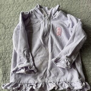 Striped Purple Kids Hoodie